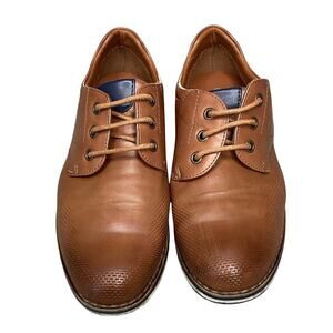 Bruno Marc Boys Brown Dress Shoes Size 2 Oxford Lace-Up Formal Shoes EU 33.5